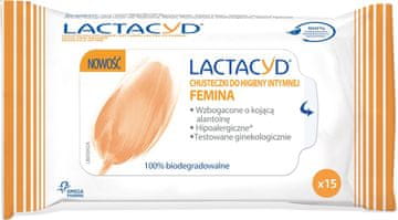 Lactacyd Femina maramice za intimnu higijenu 1 pakiranje - 15 kom
