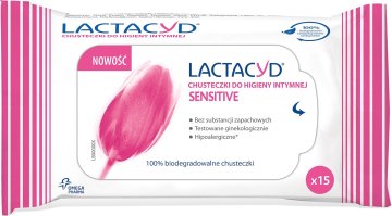Lactacyd Sensitive vlažne maramice za intimnu higijenu 1 pakiranje - 15 kom