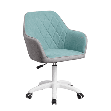 eoshop Uredska stolica SANTY, mentol/siva/bijela, podesiva visina, na kotačićima 90 kg