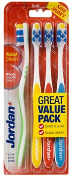 ORKLA Jordan Total Clean meka četkica za zube, 4 komada