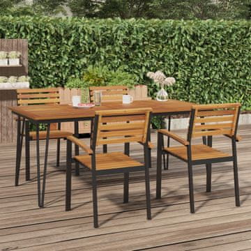Vidaxl Vrtni stol s nogama od klinova, 180x90x75 cm, akacija