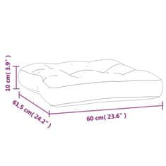 Vidaxl Jastuk za palete tirkizna 60x61,5x10 cm od tkanine Oxford