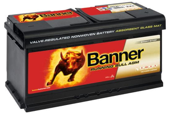 Banner Running Bull AGM akumulator, 92 Ah, (D+), 12 V