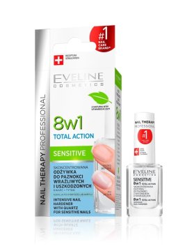 Eveline Nail Therapy regenerator za lak za nokte Total Action 8u1 Sensitive 12ml