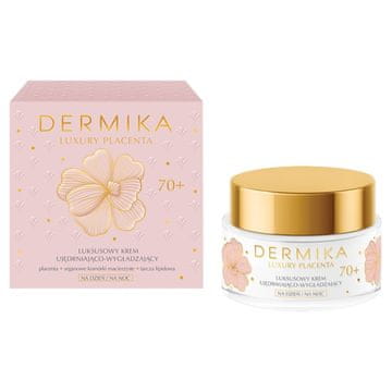 Dermika Luxury Placenta 70+ luksuzna krema za učvršćivanje i zaglađivanje kože za dan i noć 50 ml