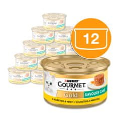Gourmet GOLD Savory Cake piletina, 12x85 g