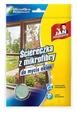 JAN essential krpa od mikrovlakana za čišćenje prozora 1 kom