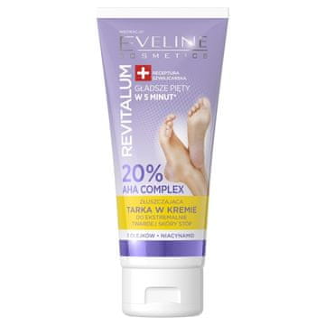 Eveline Revitalum piling krema za izrazito tvrdu kožu stopala - 20% AHA kompleks 75 ml
