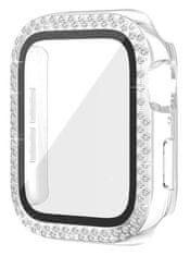 Bez brige Bling Bumper Case Apple Watch 41 mm, prozirna