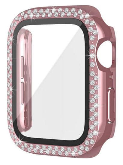 Worryfree Bling Bumper Case Apple Watch, 45mm, Pink
