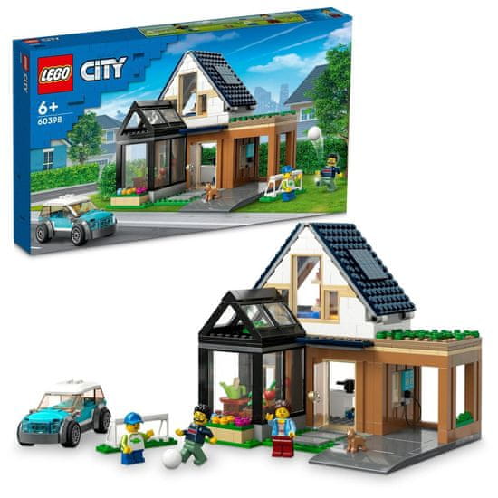 LEGO Grad 60398 Obiteljska kuća i električni auto