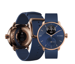 Withings Scanwatch pametni sat, 38 mm, plavo/ružičasto zlatna