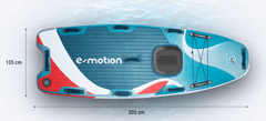 E-Motion električni SUP, na napuhavanje, 305 x 105 x 15 cm