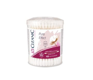 Harper Patyczki higieniczne Cleanic Pure Effect 100% biodegradowalne pudełko 100 sztuk
