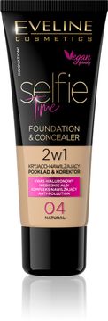 Eveline Selfie Time 2-u-1 prekrivni i hidratantni puder br. 04 Natural 30 ml