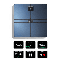 Withings Body Comp pametna vaga, Wi-Fi, crna