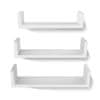 Set od 3 zidne police Bijela
