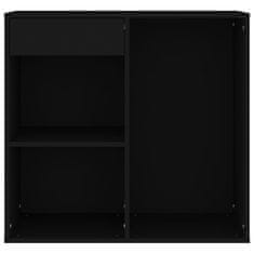 Vidaxl Kozmetički ormarić crni 80 x 40 x 75 cm od konstruiranog drva