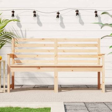 Vidaxl Vrtna klupa 159,5 x 48 x 91,5 cm Masivno borovo drvo