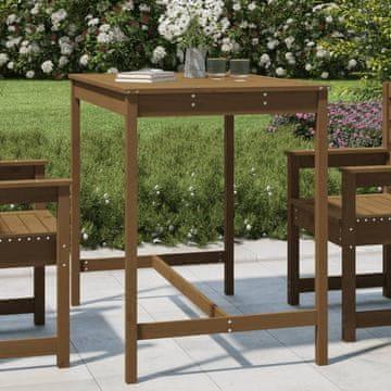 Vidaxl Vrtni stol boje meda 121x82,5x110 cm borovina