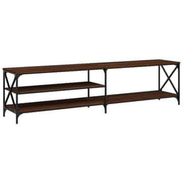 Vidaxl TV ormarić boja hrasta 200x40x50 cm konstruirano drvo i metal