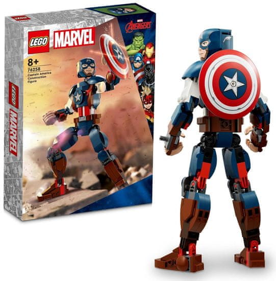 LEGO Marvel 76258 Figura koja se može sastaviti: Kapetan Amerika