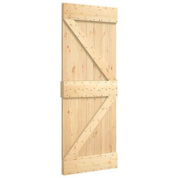 Vidaxl Vrata NARVIK 85 x 210 cm od masivne borovine