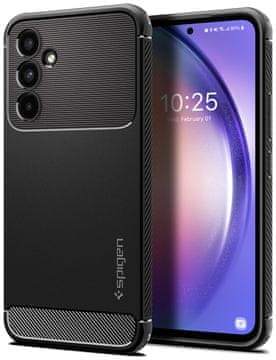 Spigen Rugged Armor maskica ​​za Galaxy A54, mat crna