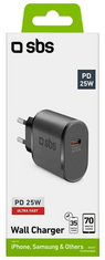 SBS adapter Type-C, 25 W, crni