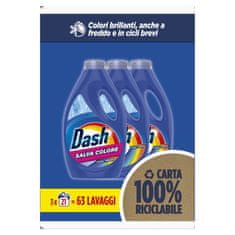Dash gel za pranje rublja, Color, 1.05 L, 21 pranja, 3/1