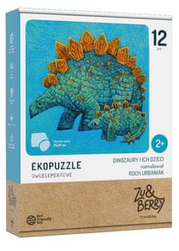 Muduko Dinosaurusi i njihova mladunčad. Ekopuzzle dvoelementni