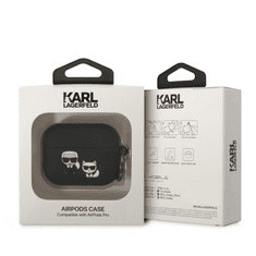 Karl Lagerfeld maskica za Airpods Pro, crna (KLACAPSILKCK)
