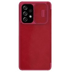 Nillkin QIN Pro maskica za Samsung Galaxy A54, preklopna, crvena