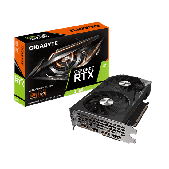 Gigabyte GeForce RTX 3060 WINDFORCE OC 12G (rev. 2.0) grafička kartica, 12 GB GDDR6 (GV-N3060WF2OC-12GD 2.0)