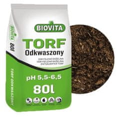 BioVita Dekiseljeni vrtni treset za biljke 80 l