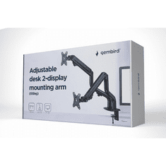 Gembird Nosač za dva monitora MA-DA2-02 17”-32”