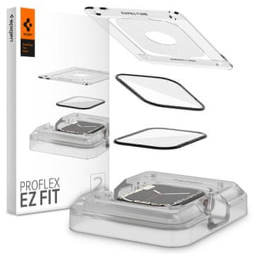 Spigen ProFlex EZ Fit zaštitno staklo, za Apple Watch 9/8/7 45 mm, 2/1