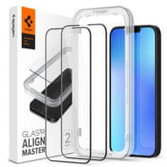 Spigen Align Master zaštitno staklo, za iPhone 14/iPhone 13 Pro/iPhone 13, crna, 2/1