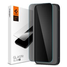 Spigen Slim HD zaštitno staklo za iPhone 16e/14/13/13 Pro, crno (AGL03392)