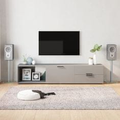 Vidaxl Stalci za zvučnike srebrni 2 kom od kaljenog stakla s 1 stupom