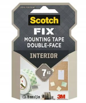 SILA Dvostrana super jaka montažna traka 19 mm x 1,5 m