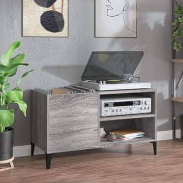 Vidaxl Ormarić za ploče sivi sonoma hrast 84,5 x 38 x 48 cm