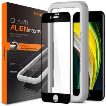 Spigen AlignMaster FC zaštitno staklo, za iPhone SE (2022/2020)/8/7