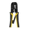 Deli Tools kliješta za krimpanje RJ45 / RJ14 / RJ12 / RJ9, žuta