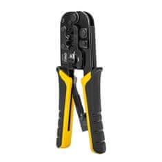 Deli Tools kliješta za krimpanje RJ45 / RJ14 / RJ12 / RJ9, žuta