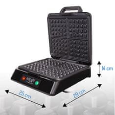 AD Adler AD 3036 Aparat za vafle 1500 W, siva/crna