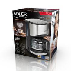 Adler | Aparat za kavu | AD 4407 | Kapanje | 550 W | Crni