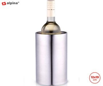 Alpina hladnjak za boce, nehrđajući čelik