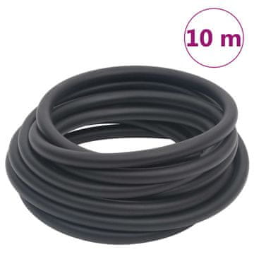 Vidaxl Hibridno crijevo za zrak crno 0,6", 10 m guma i PVC