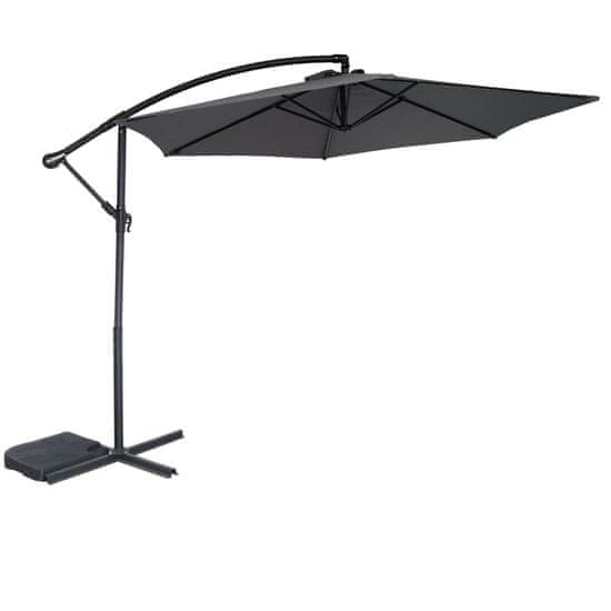 Aga Vrtni suncobran MR2025 300 cm Tamno sivi